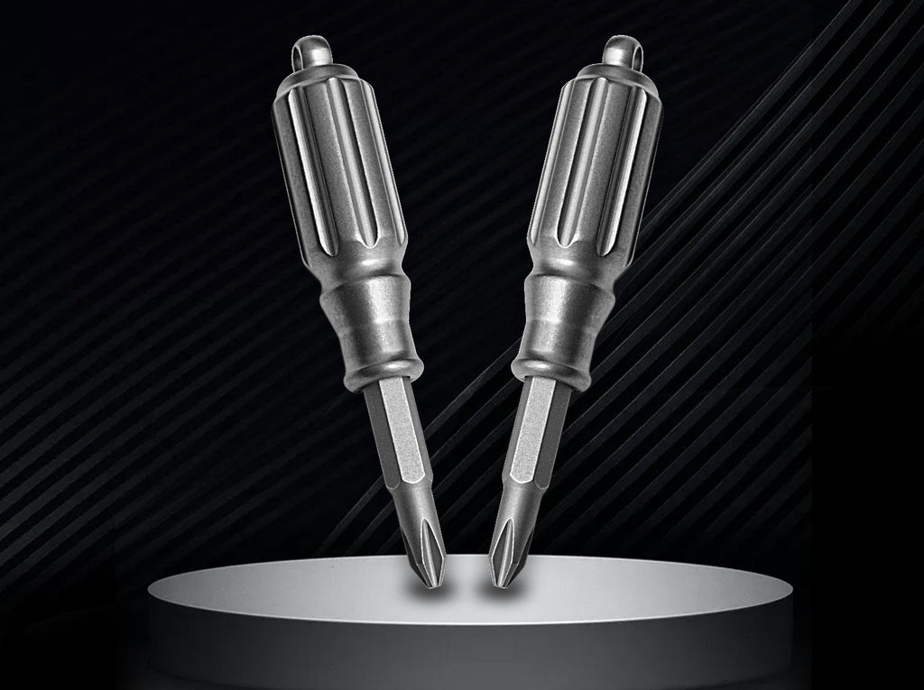 Titanium Mini Screwdriver for Men - Compact EDC Pocket Tool - Outdoor Survival Gear & Everyday Carry Multi-Tool-0