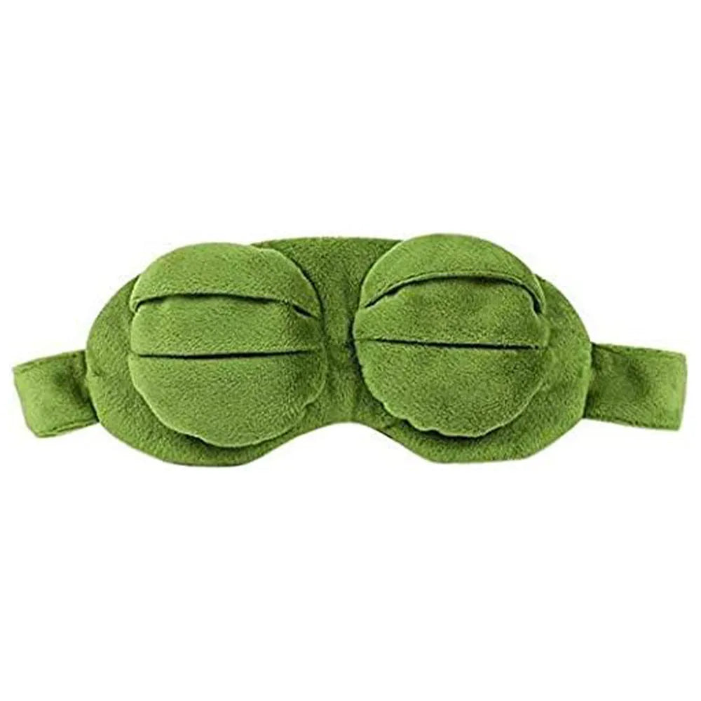 Vibe Geeks Cute Contoured Blackout Frog 3D Sleep Eye Mask for Sleeping-2