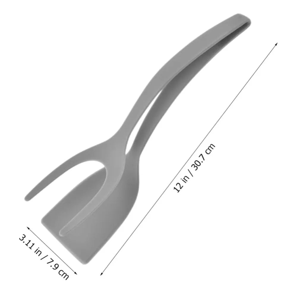 Vibe Geeks Nylon Heat Resistant Spatula Flipper Tong for Cooking-1