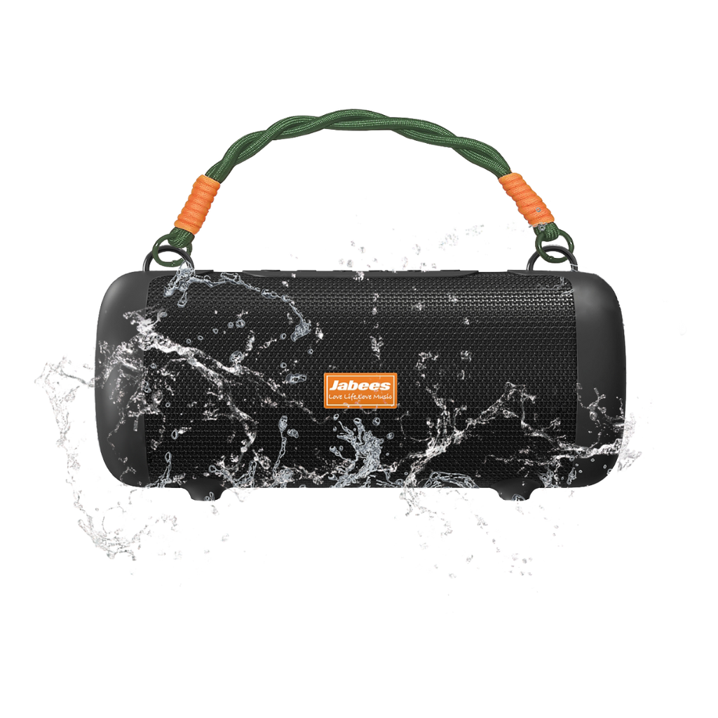 WHALE with Nylon Strap – Bluetooth IPX7 Waterproof Portable Outdoor Speaker with 30W Stereo Sound and USB Charge Out