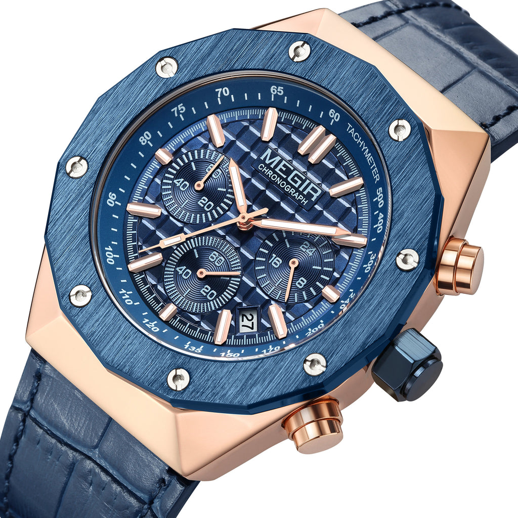 MEGIR Relogio Masculino Luxury Business Men Watches Fashion Military Watch Date Luminous Casual Quartz Wristwatch Man Clock 2213