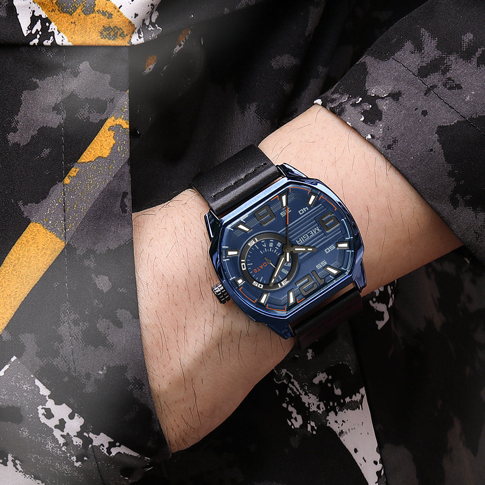 MEGIR Fashion Mens Watches Top Luxury Sport Military Watch Calendar Luminous Quartz Casual Man Wristwatch Clock Montre Homme