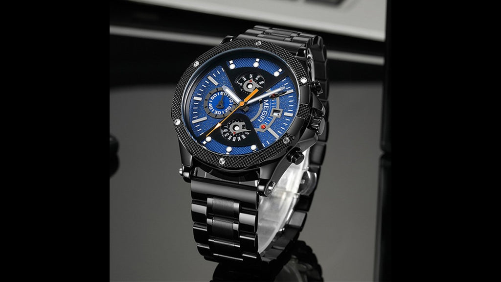 MEGIR Men's Business Watch Top Brand Luxury Quartz Wristwatch Fashion Waterproof Man Military Clock Calendar Reloj Hombre 2216