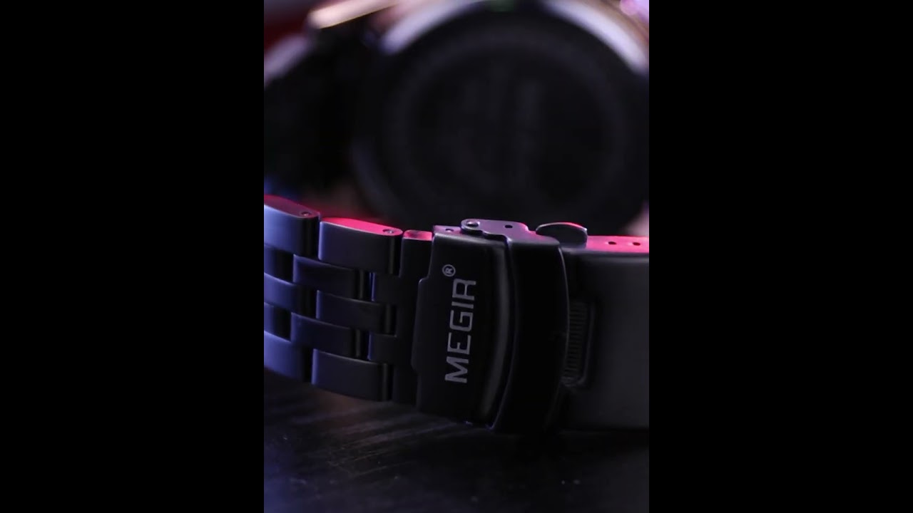 MEGIR Fashion Men Watches Luxury Business Wristwatch Stainless Steel Quartz Watch Calendar Luminous Man Clock Relogio Masculino