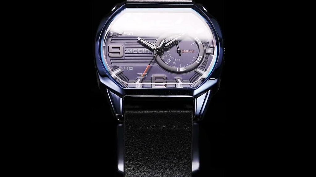 MEGIR Fashion Mens Watches Top Luxury Sport Military Watch Calendar Luminous Quartz Casual Man Wristwatch Clock Montre Homme