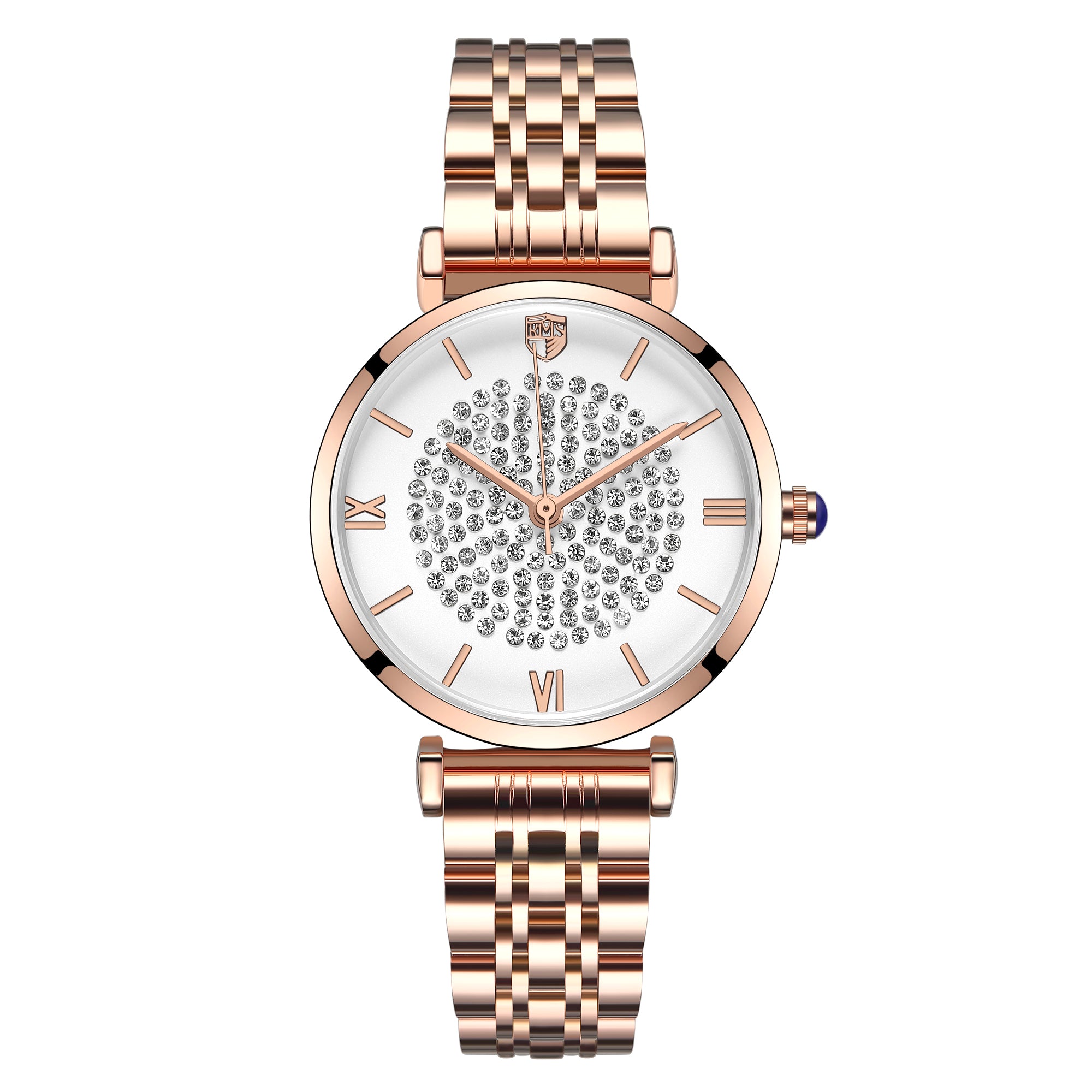 RUIMAS Fashion Women Watch Luxury Quartz Wristwatch Stainless Steel Ladies Casual Watches Dress Clock Relogio Feminino 538-5