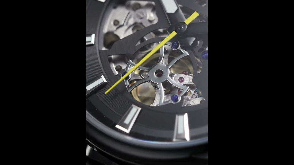 RUIMAS Men Mechanical Wristwatch Fashion Casual Leather Band Watch Luxury Sport Wrist Watch Chronograph Luminous Man Clock 6770