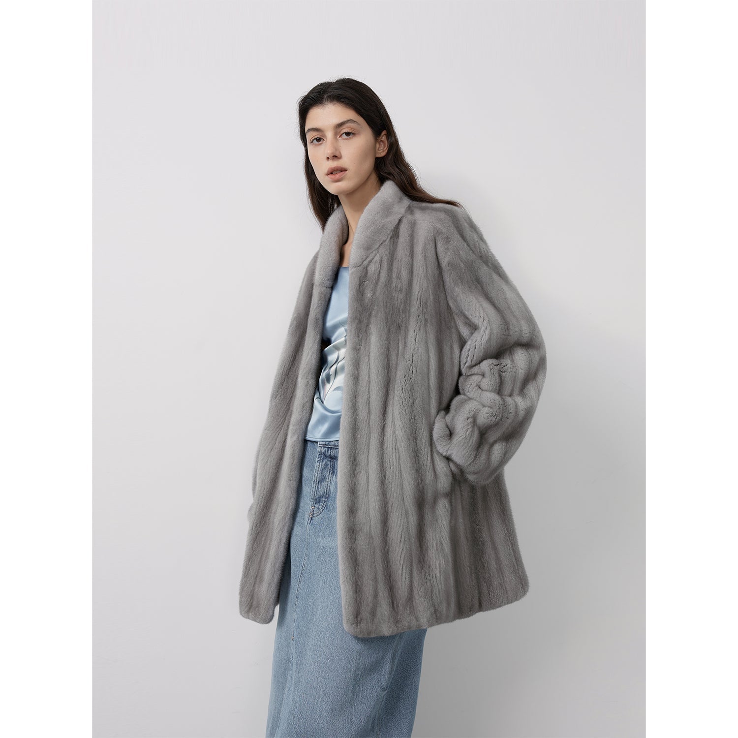 Meteor Variations Sable Fur Coat Women-1