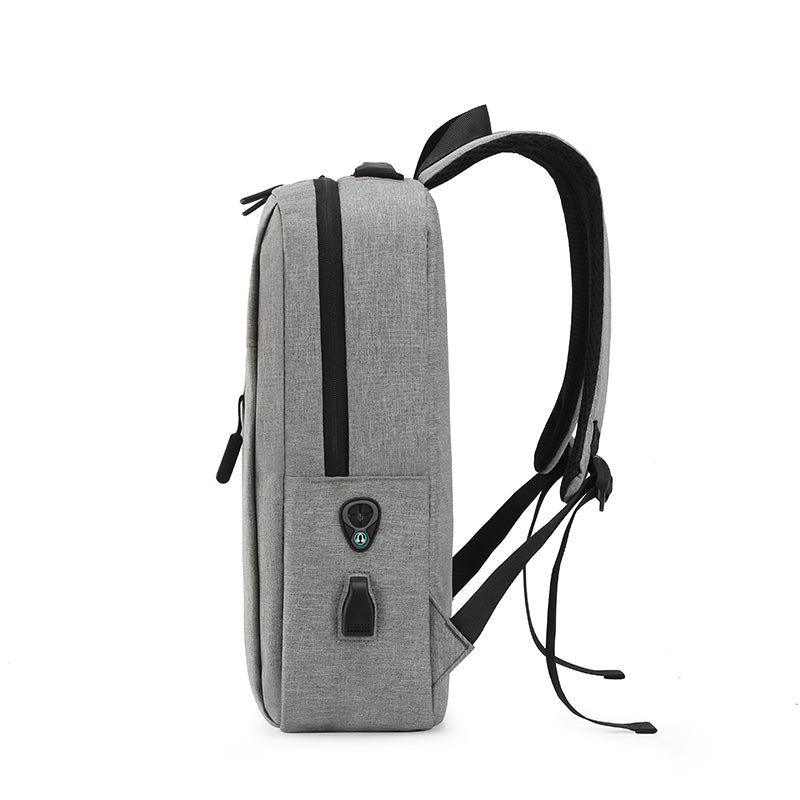 Premium Grey Fashion Backpack Spacious Durable Travel-Friendly – Free Your Hands for Daily Commute-4