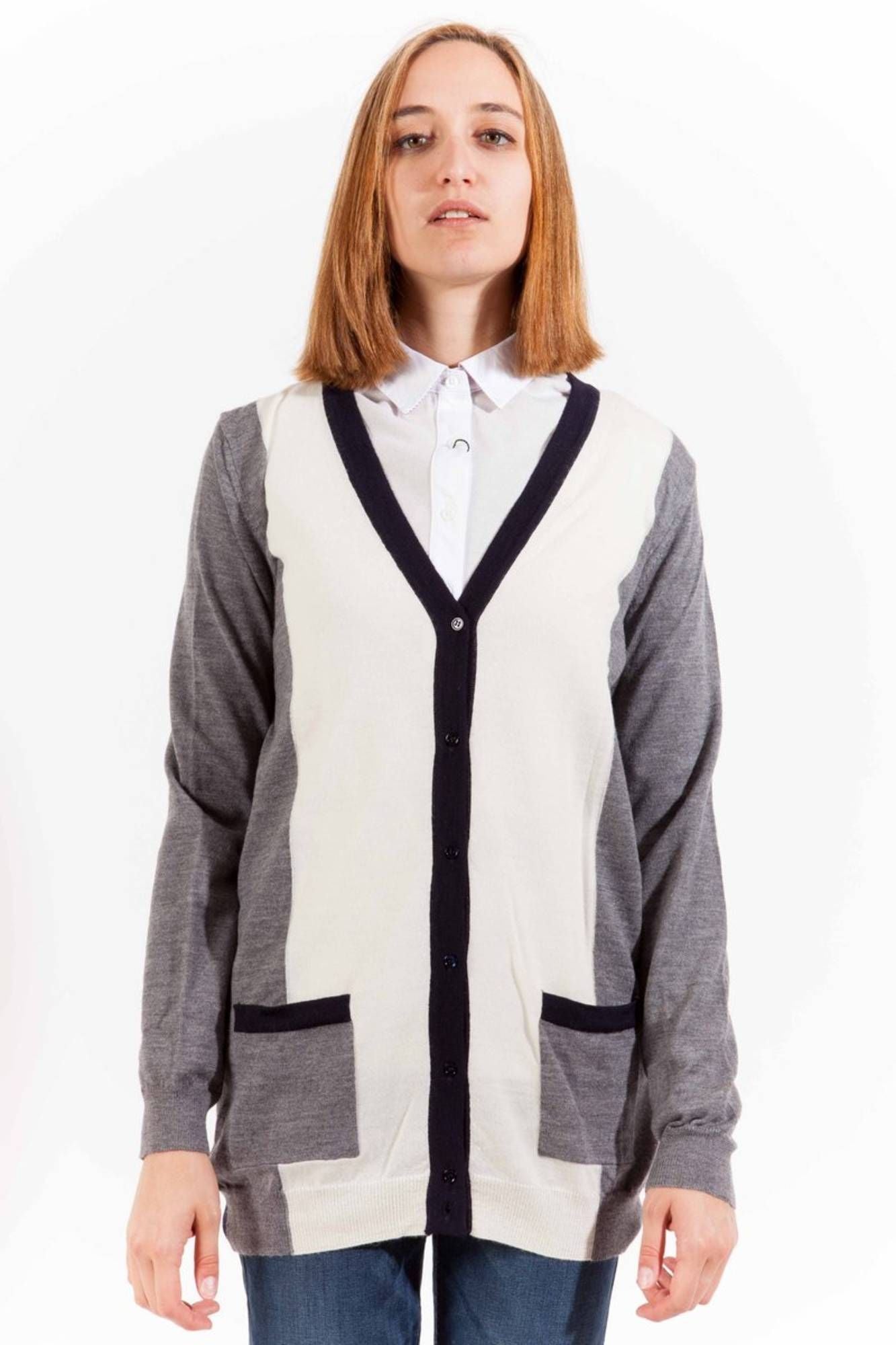 GANT CARDIGAN WOMEN GREY