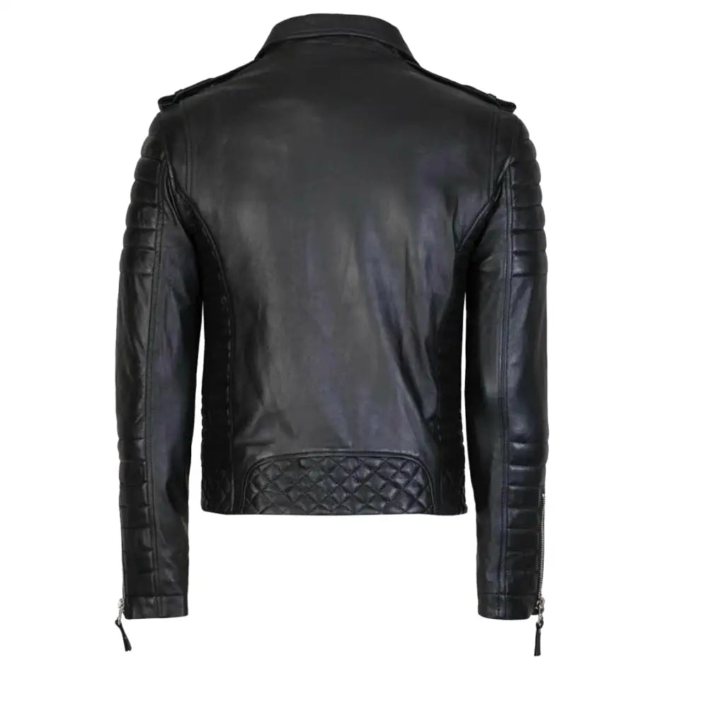 Mens Black Fashion Leather Jacket