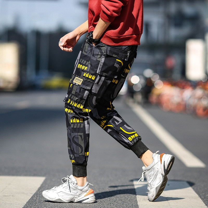 Streetwear Cargo Pants Men Hip Hop Pants Mens 2020 Autumn Harem Pant Harajuku Jogger Sweatpant Casual Trousers Male Pants