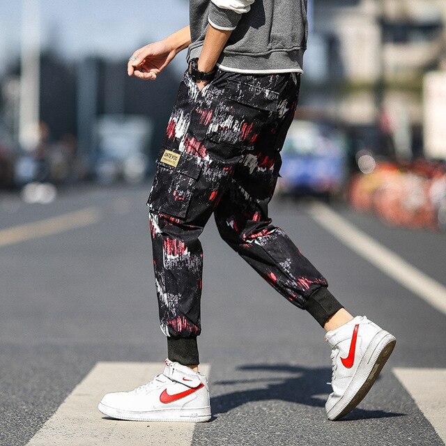 Streetwear Cargo Pants Men Hip Hop Pants Mens 2020 Autumn Harem Pant Harajuku Jogger Sweatpant Casual Trousers Male Pants