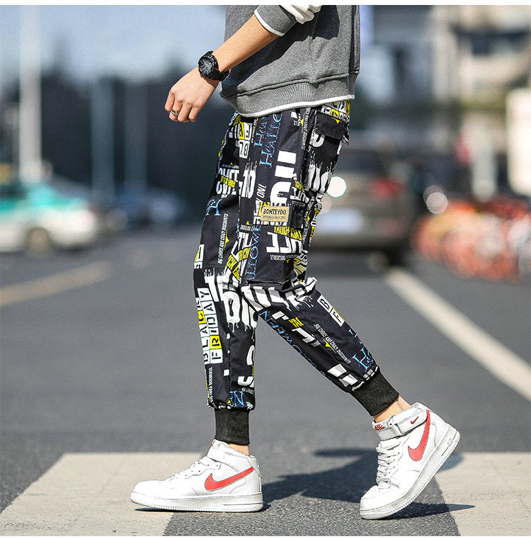 Streetwear Cargo Pants Men Hip Hop Pants Mens 2020 Autumn Harem Pant Harajuku Jogger Sweatpant Casual Trousers Male Pants