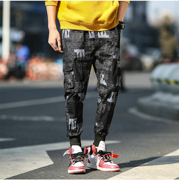 Streetwear Cargo Pants Men Hip Hop Pants Mens 2020 Autumn Harem Pant Harajuku Jogger Sweatpant Casual Trousers Male Pants