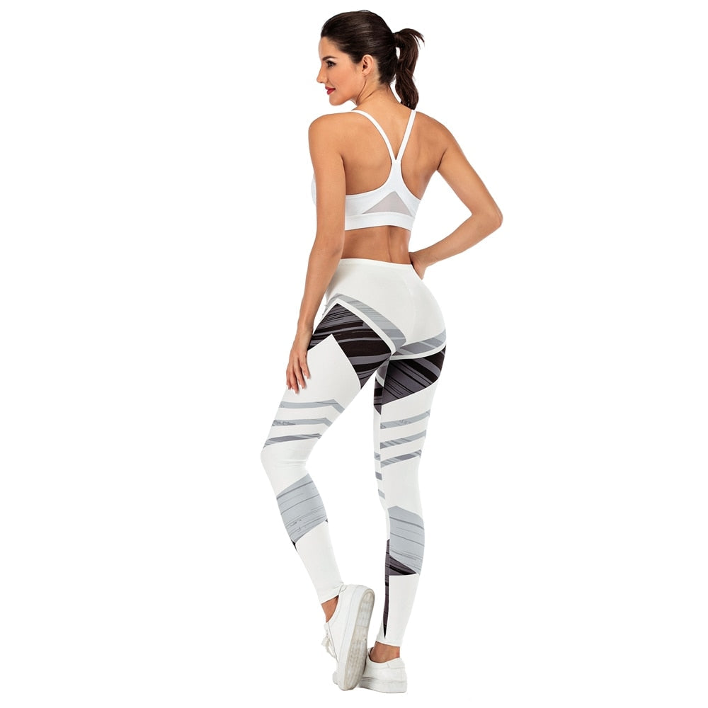 Women Fitness Legging Streak Printing Sexy leggins Fashion Slim legins Soft and stretchy Leggings Woman Pants-1