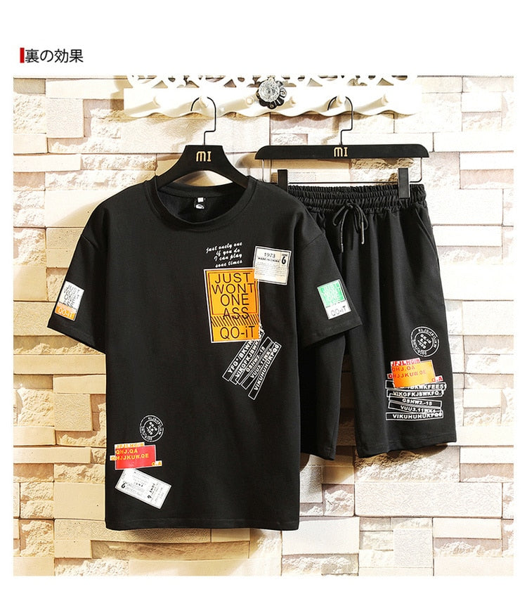 Men's Cotton Fashion Tshirt Mens Summer Hip Hop  T-shirts 5XL Casual Hipster T Shirt Tee Man Oversized Tops & Tees Streetwear