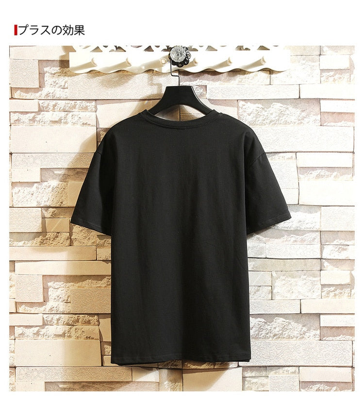 Men's Cotton Fashion Tshirt Mens Summer Hip Hop  T-shirts 5XL Casual Hipster T Shirt Tee Man Oversized Tops & Tees Streetwear