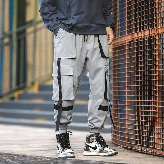 Men's Harem Pants Multi-Pocket Jogger Streetwear Cargo Pants Male New Fashion Sweatpants Man High Quality Trousers