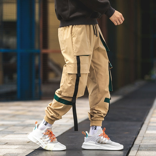 Men's Harem Pants Multi-Pocket Jogger Streetwear Cargo Pants Male New Fashion Sweatpants Man High Quality Trousers