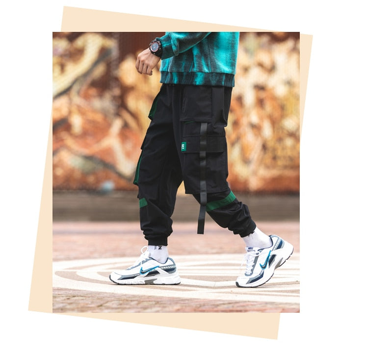 Men's Harem Pants Multi-Pocket Jogger Streetwear Cargo Pants Male New Fashion Sweatpants Man High Quality Trousers