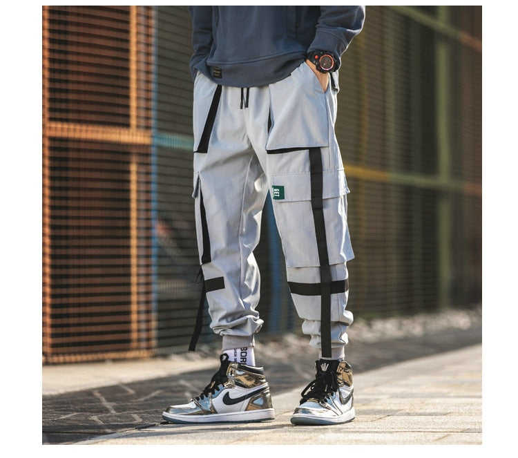 Men's Harem Pants Multi-Pocket Jogger Streetwear Cargo Pants Male New Fashion Sweatpants Man High Quality Trousers