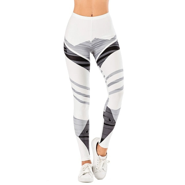 Women Fitness Legging Streak Printing Sexy leggins Fashion Slim legins Soft and stretchy Leggings Woman Pants-5