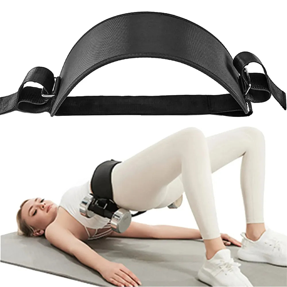 Vibe Geeks Squats Lunges Bridges Dips Training Hip Thrust Belt Glute - Home Gym Equipment-0