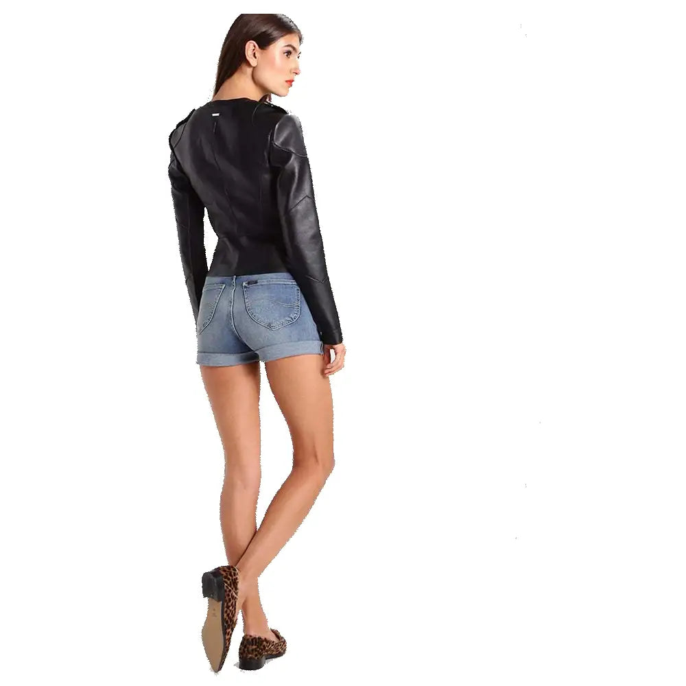Women’s Elegant Fashion Leather Jacket-2